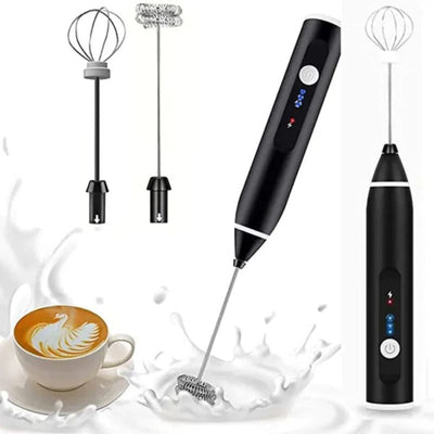 Rechargeable Electric Coffee Frother & Egg Beater | High-Speed Handheld Mixer with USB Charging - Pak flow