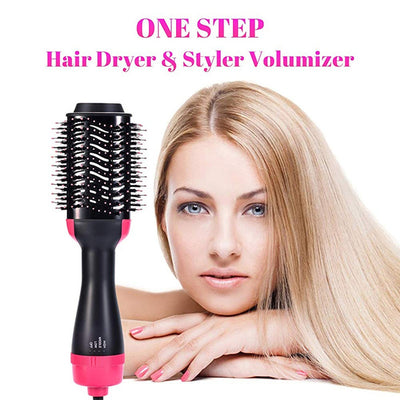 One Step Hot Air Brush | 3-in-1 | Dryer, Straightener & Volumizer for Effortless Styling - Pak flow