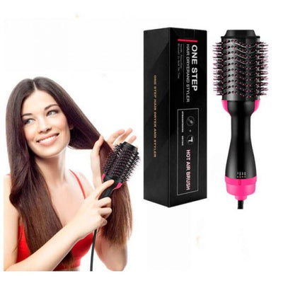 One Step Hot Air Brush | 3-in-1 | Dryer, Straightener & Volumizer for Effortless Styling - Pak flow