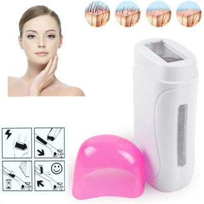 3-in-1 Wax Heater Machine for Hair Removal | Wax Heater Machine + Wax Cartrdige + Wax Strips | Portable Cartridge Wax Warmer with Epilators - Pak flow