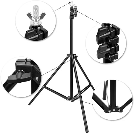 7 Ft Ring Light Stand for Photography & Video - Pak flow