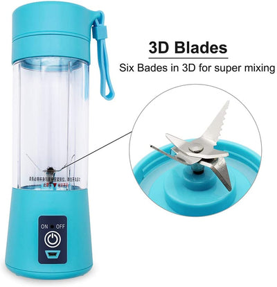 Portable Powerful 6 Blades USB Rechargeable Juicer/Blender - Pak flow