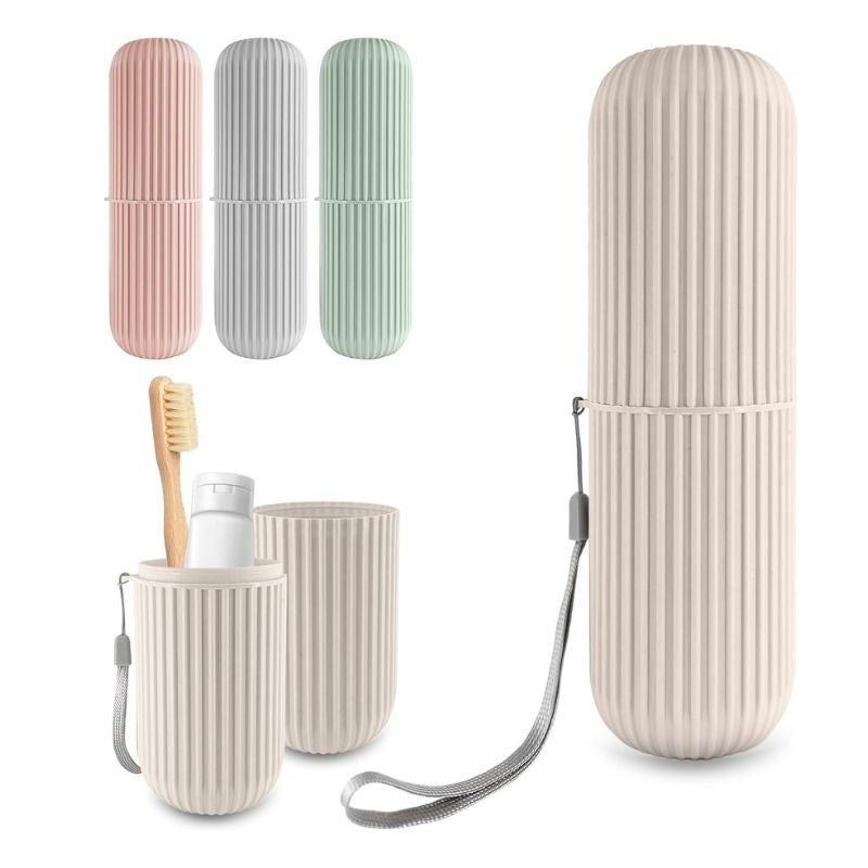 Portable Toothbrush Toothpaste Holder | Storage Case Box - Pak flow