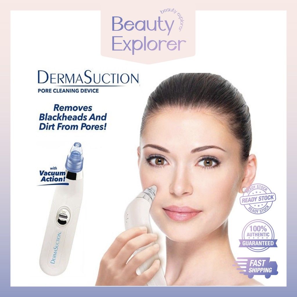 Blackhead Removal Machine | Derma Suction 3 In 1 Black Head Remover Machine | Acne Pimple Pore Cleaner Vacuum Suction Tool - Pak flow