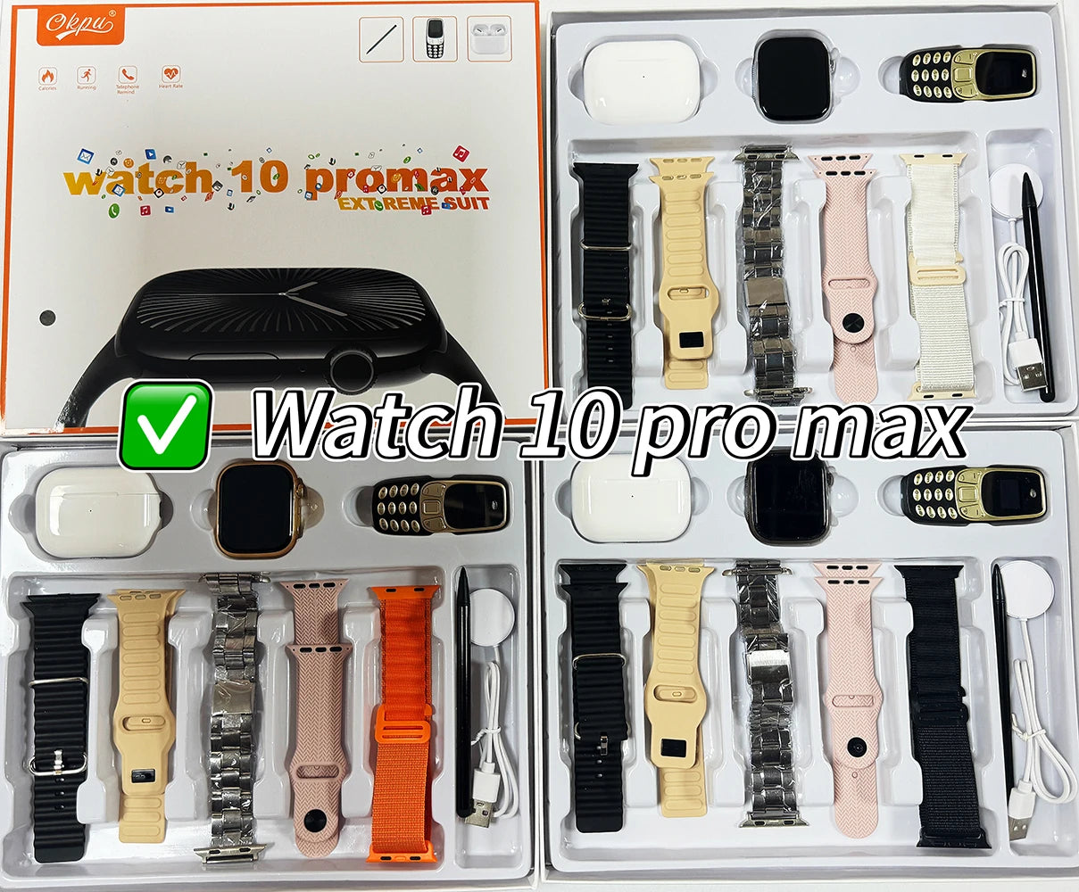 Smart Watch Ultra U.S.E | 9 8 in 1 Strap with Free Airpods - Pak flow