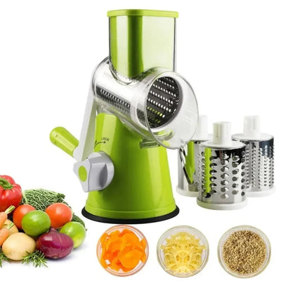 Multi-Functional Tabletop Drum Grater I Manual Vegetable Cutter Slicer & Grater | Chopper - Pak flow