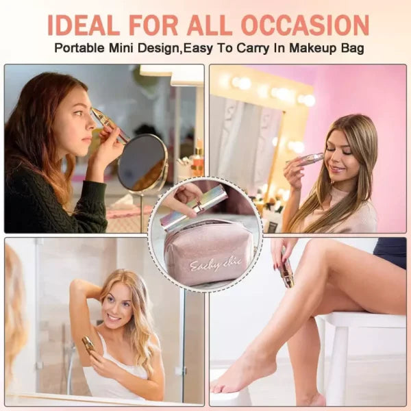 Flawless 2-in-1 Eyebrow Trimmer | Rechargeable Hair Remover with USB Charging Cable and Cleaning Brush - Pak flow