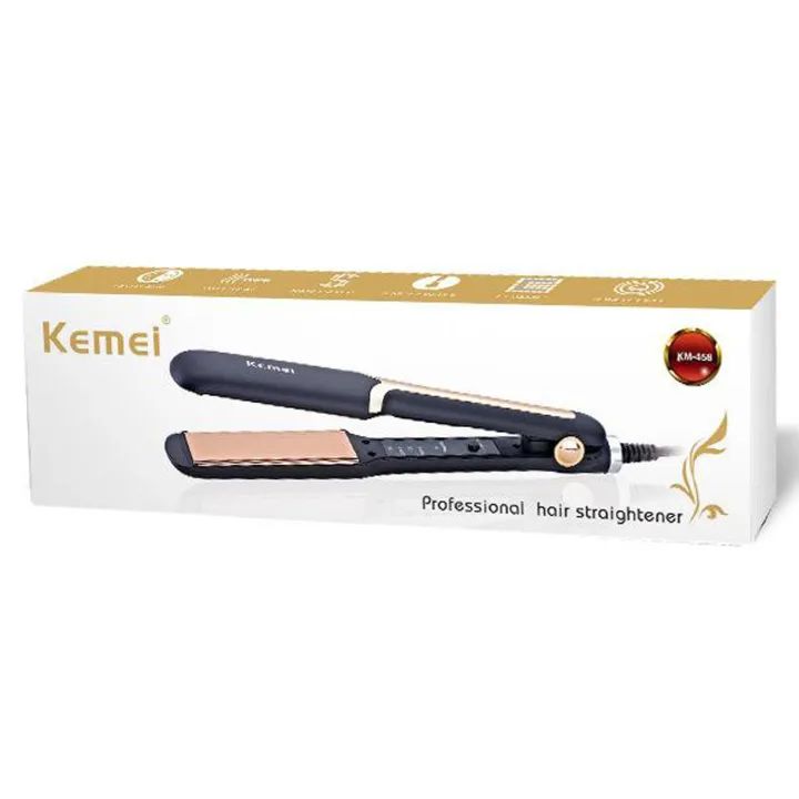 KEMEI KM-458 Professional Electric Hair Straightener Iron