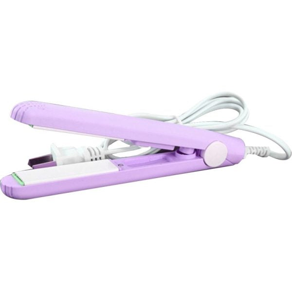 Mini Portable Ceramic Hair Straightener & Curler | Smooth, Silky, Frizz-Free Styling | Random Color - Pak flow