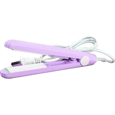 Mini Portable Ceramic Hair Straightener & Curler | Smooth, Silky, Frizz-Free Styling | Random Color - Pak flow