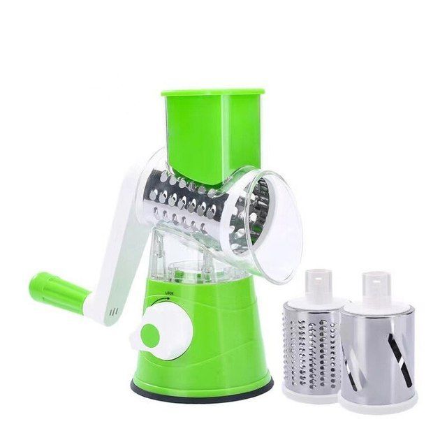 Multi-Functional Tabletop Drum Grater I Manual Vegetable Cutter Slicer & Grater | Chopper - Pak flow