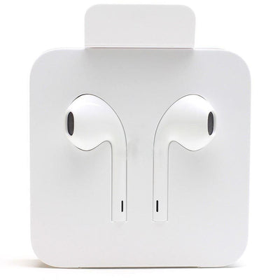 Genuine Certified Apple iPhone Handsfree For iPhones Wired with Lightening Jack | White - Pak flow