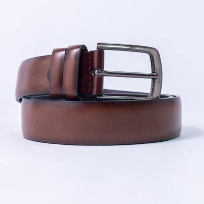 Product Features:  ✓ Medium Brown Imported Belt ✓ Formal to Casual Wear ✓ Matt Finish Strap ✓ Elegant Metal Buckle - Pak flow