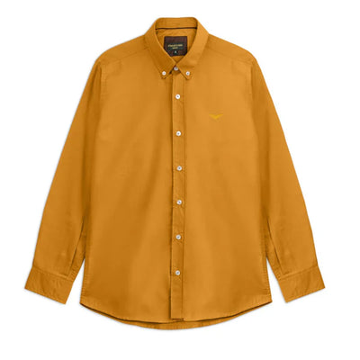 Gold Logo Embroidered Oxford Shirt | Large | Extra Large - Pak flow