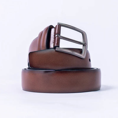 Product Features:  ✓ Medium Brown Imported Belt ✓ Formal to Casual Wear ✓ Matt Finish Strap ✓ Elegant Metal Buckle - Pak flow