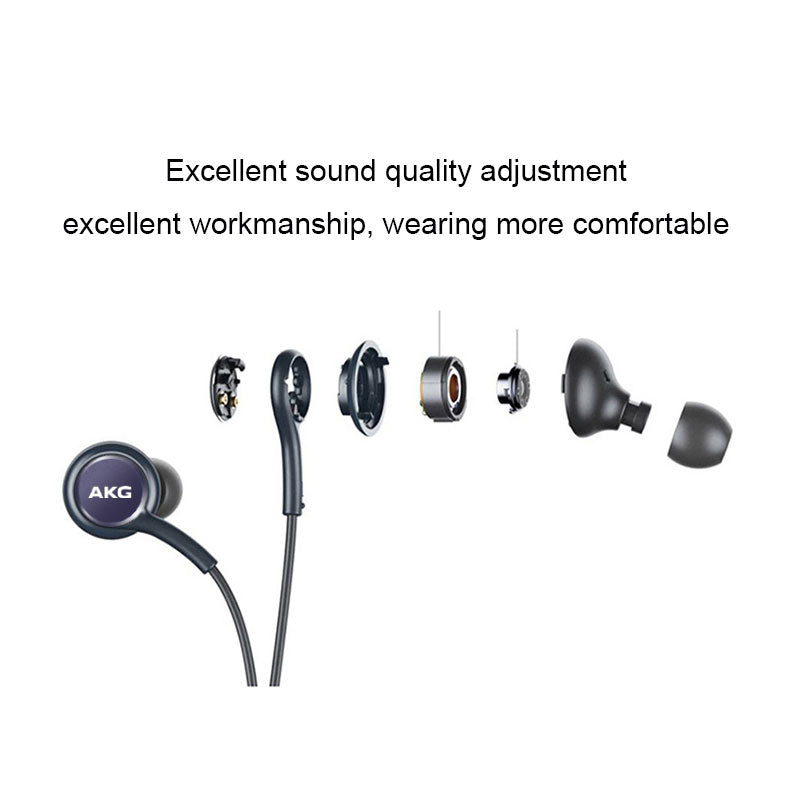 AKG Handfree | Type C | 3.5mm Handsfree | Stereo Sound Handsfree | High Quality Sound Universal Stereo Handsfre - Pak flow