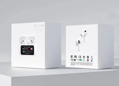 White A9 Pro ANC AirPods with Screen | Bluetooth 5.4 - Pak flow