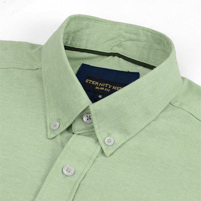 Fog Green Logo Embroidered Oxford Shirt | Medium | Large | Extra Lar - Pak flow