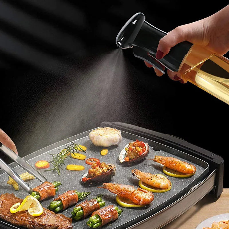 Plastic Glass Kitchen Cooking Spray Bottle |200 ML | BBQ Olive Oil Sprayer & Vinegar Spray Bottle - Pak flow