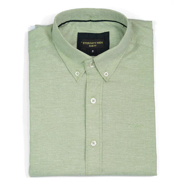 Fog Green Logo Embroidered Oxford Shirt | Medium | Large | Extra Lar - Pak flow